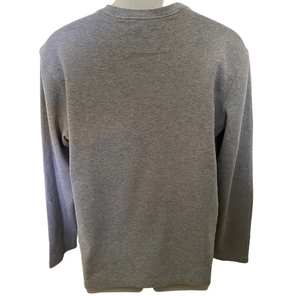 Banana REPUBLIC Light Gray Long Sleeve Pullover Sweater Men L Large